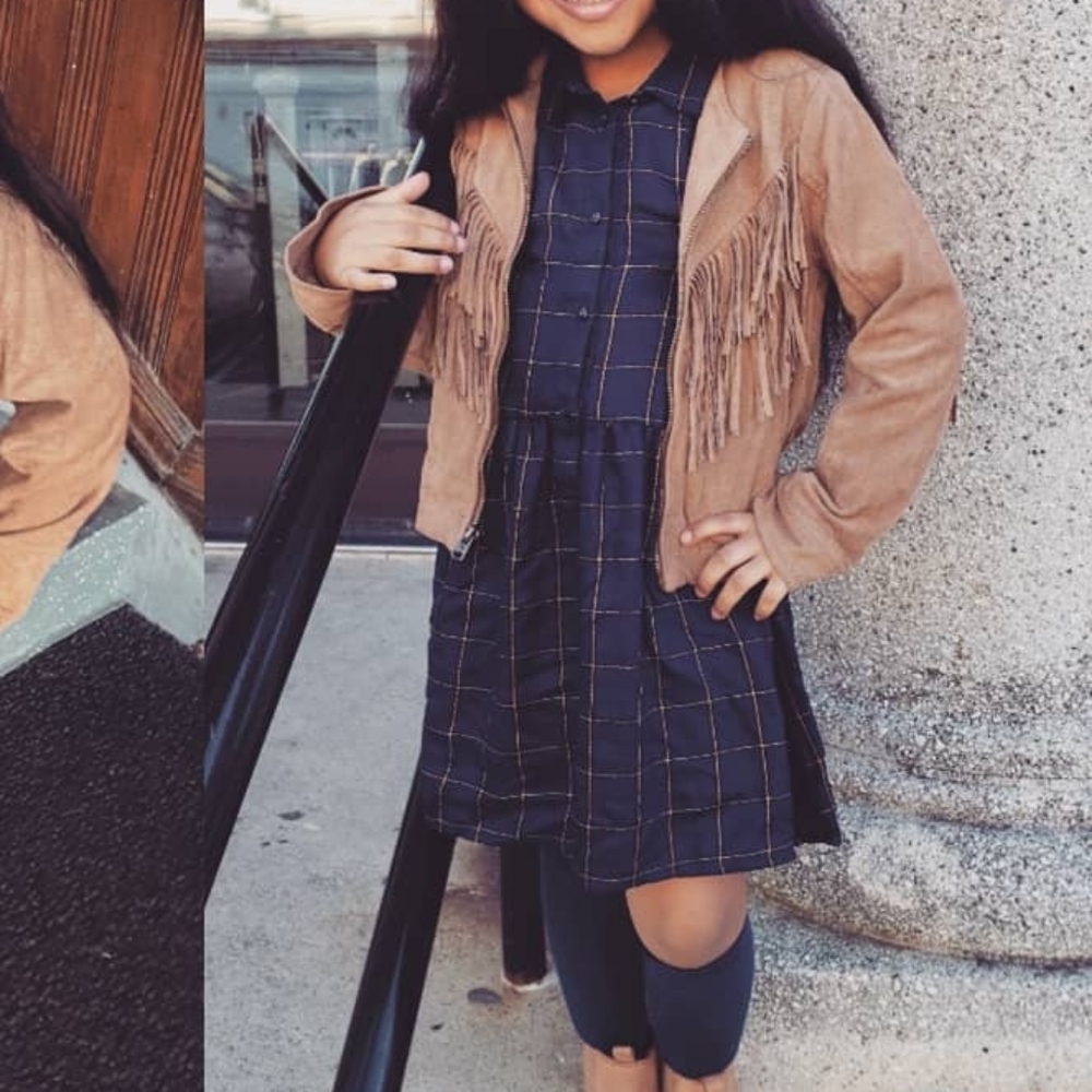 Abercrombie Kids fringe jacket